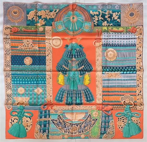 hermes samourais 06 gris chine|Scarves .